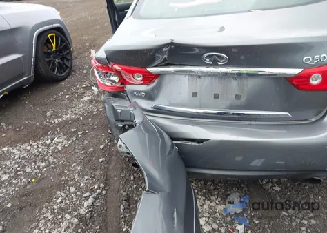 2015 Infiniti Q50 Premium z USA, uszkodzony, nr VIN JN1BV7ARXFM422748